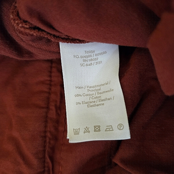 Boden Sienna Brown Cordouroy Flare Pants size 16L - Picture 13 of 16